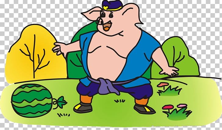 Pigsy Journey To The West Sun Wukong Xuanzang PNG, Clipart, Animals, Art, Cartoon, Fat Pig, Fiction Free PNG Download
