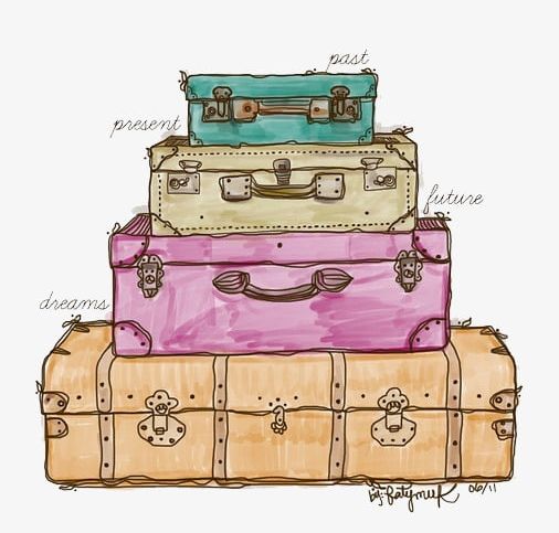 Watercolor Luggage PNG, Clipart, Cartoon, Decoration, Hand, Hand ...