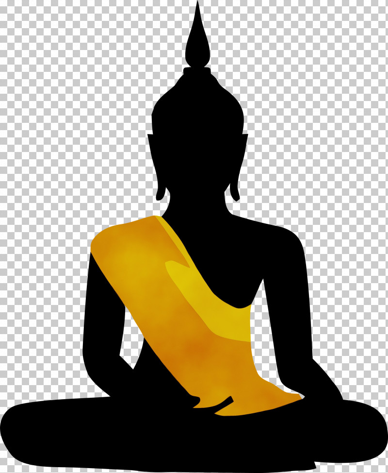 Meditation Sitting Yoga Physical Fitness Silhouette PNG, Clipart, Bodhi, Bodhi Day, Kneeling, Meditation, Paint Free PNG Download