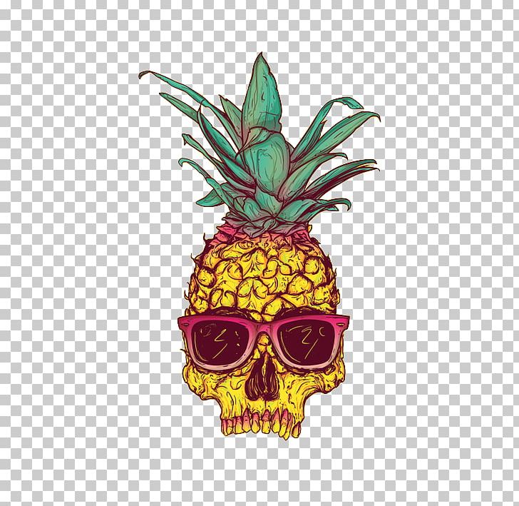 Pineapple Human Skull Symbolism Skull Art Calavera PNG, Clipart, Ananas, Art, Bromeliaceae, Cartoon Pineapple, Clothing Free PNG Download