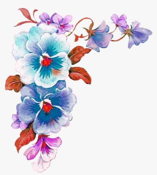 Purple Watercolor Flower Borders Decorative Pattern PNG, Clipart, Borders Clipart, Decorative, Decorative Clipart, Decorative Pattern, Flower Clipart Free PNG Download