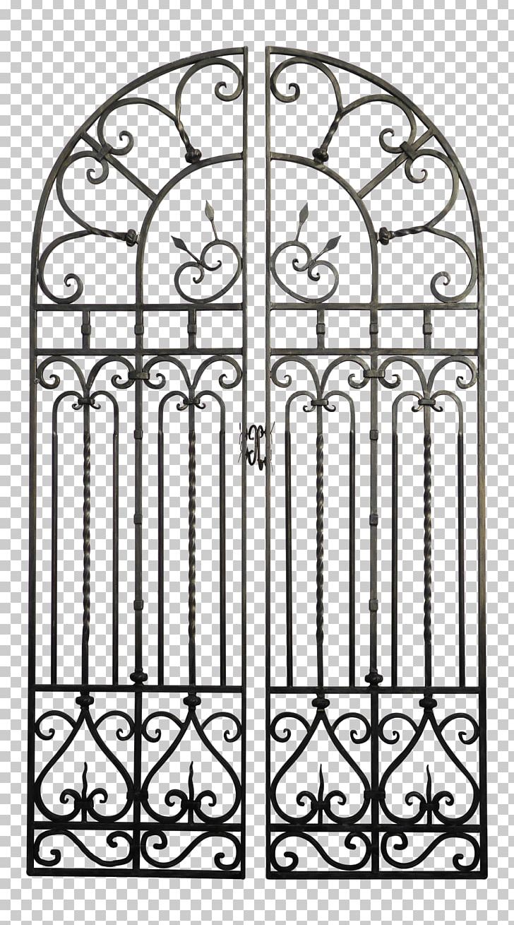 Gate Wrought Iron Door Ironwork PNG, Clipart, Arch, Area, Black And White, Blacksmith, Door Free PNG Download