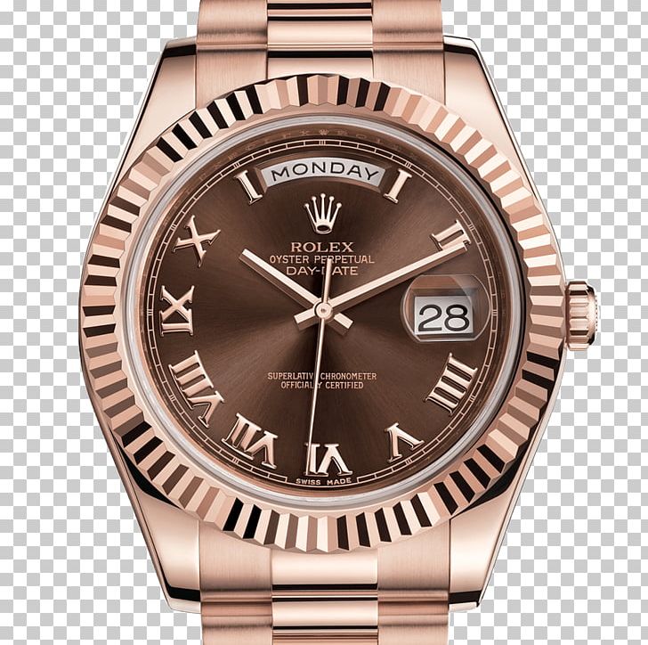 Rolex Day-Date Watch Jewellery Colored Gold PNG, Clipart, Brand, Brands, Brown, Carat, Chronometer Watch Free PNG Download