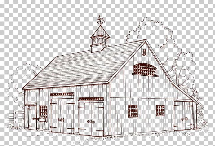 Barn Roof House Facade Sketch PNG, Clipart, Barn, Building, Cottage, County Barn, Drawing Free PNG Download