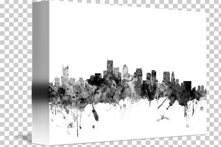 Boston Skyline Canvas Print Art PNG, Clipart, Abstract Art, Art, Black And White, Boston, Canvas Free PNG Download