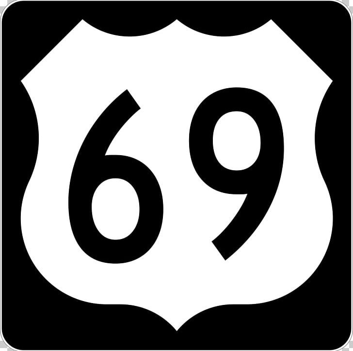 U.S. Route 69 In Oklahoma Iowa Road US Numbered Highways PNG, Clipart, Area, Black And White, Brand, Circle, Dpc Free PNG Download