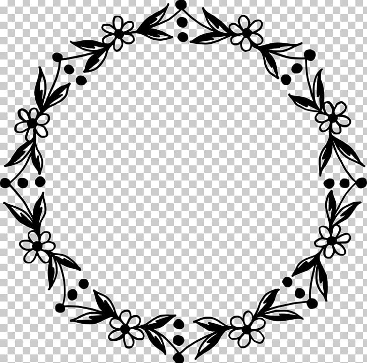Flower Frames PNG, Clipart, Artwork, Black And White, Body Jewelry, Border, Branch Free PNG Download