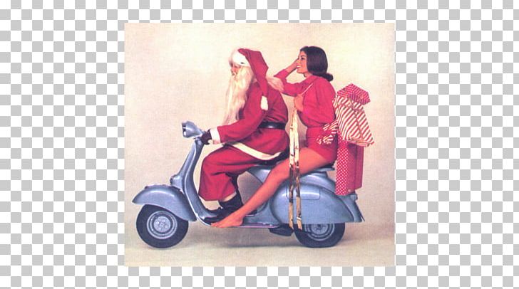 Santa Claus Scooter Christmas Vespa Motorcycle PNG, Clipart,  Free PNG Download