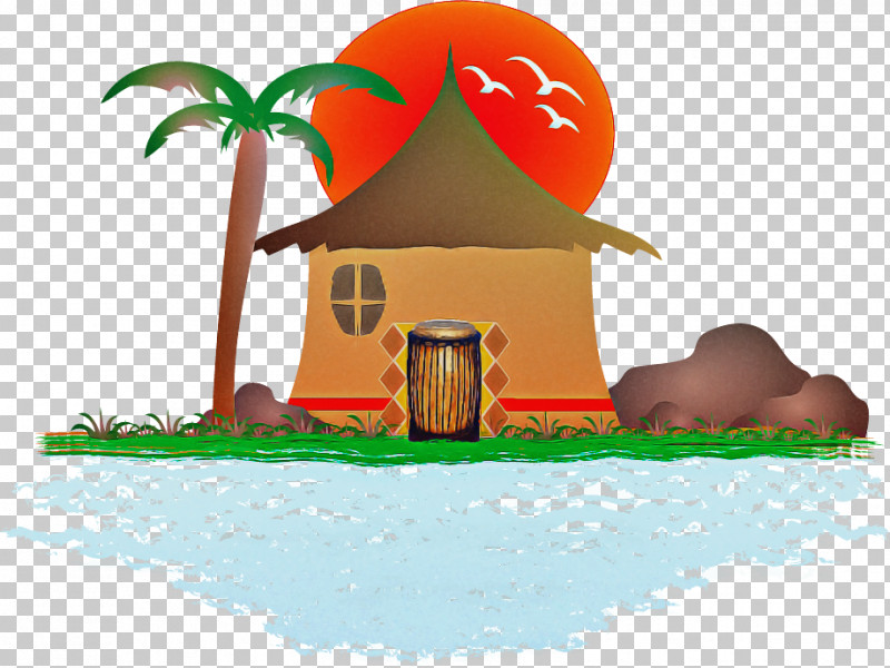 african hut clipart