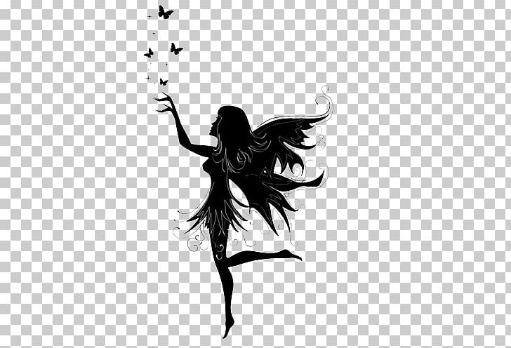 Tattoo Fairy Black-and-gray PNG, Clipart, Art, Blackandgray, Black And White, Computer Wallpaper, Fairy Free PNG Download