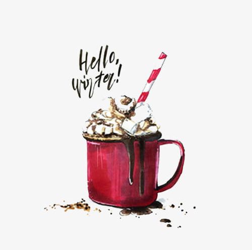 Hand-painted Christmas Coffee PNG, Clipart, Christmas, Christmas Drinks, Coffee, Drinks, Macchiato Free PNG Download