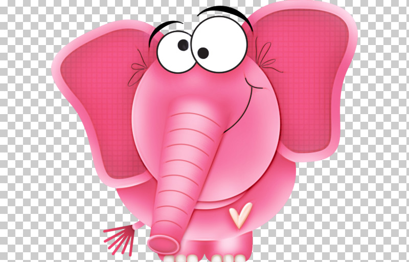 Elephant PNG, Clipart, Animal Figure, Cartoon, Elephant, Magenta, Nose Free PNG Download