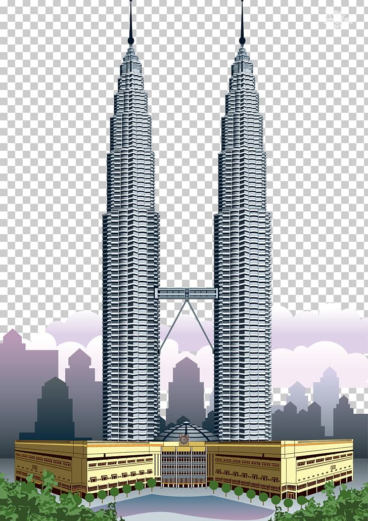 Petronas Towers Kuala Lumpur City Centre Burj Khalifa World Trade Center PNG, Clipart, Building, City, City Landmarks, Elevation, Facade Free PNG Download