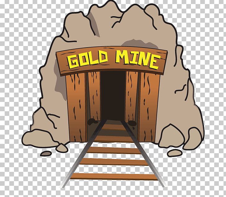 gold mining cartoon