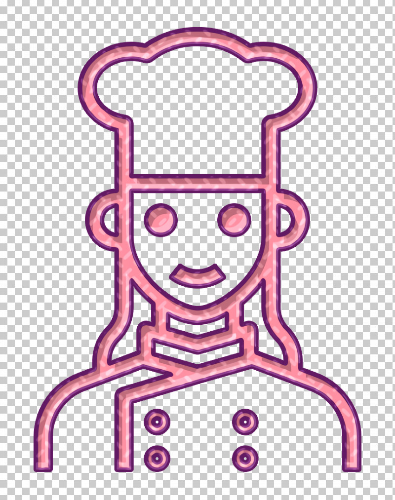 Chef Icon Occupation Woman Icon PNG, Clipart, Cartoon, Chef Icon, Head, Line, Line Art Free PNG Download