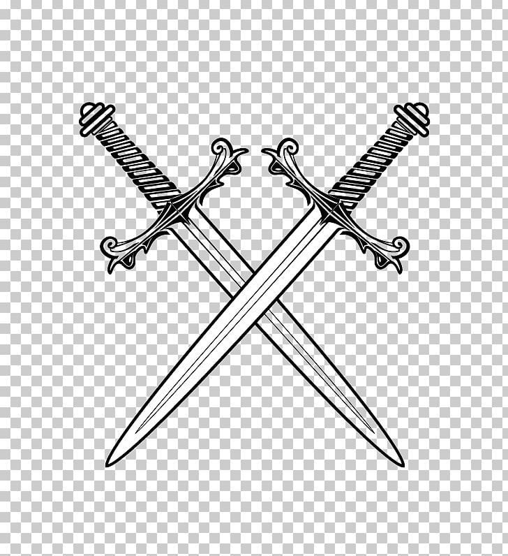 Sword Coloring Book Drawing Weapon PNG, Clipart, Angle, Black And White, Book, Cold Weapon, Color Free PNG Download