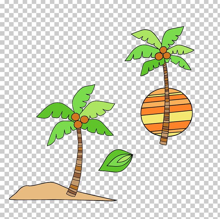 Coconut Adobe Illustrator PNG, Clipart, Beach, Branch, Christmas Tree, Coconut, Coconut Tree Material Free PNG Download