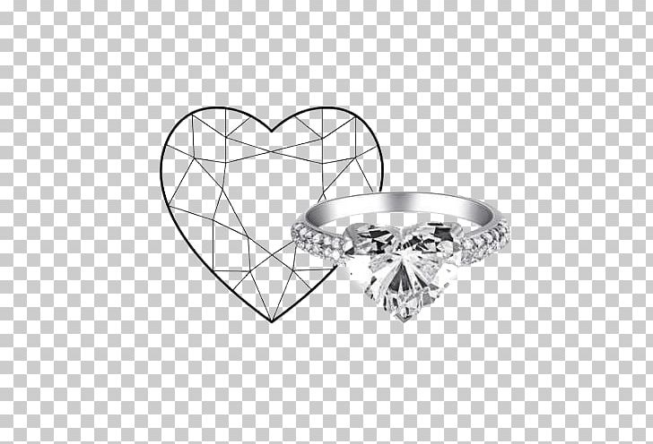 Diamond Cut Heart Diamond Clarity Carat PNG, Clipart, Black And White, Body Jewelry, Brilliant, Carat, Circle Free PNG Download