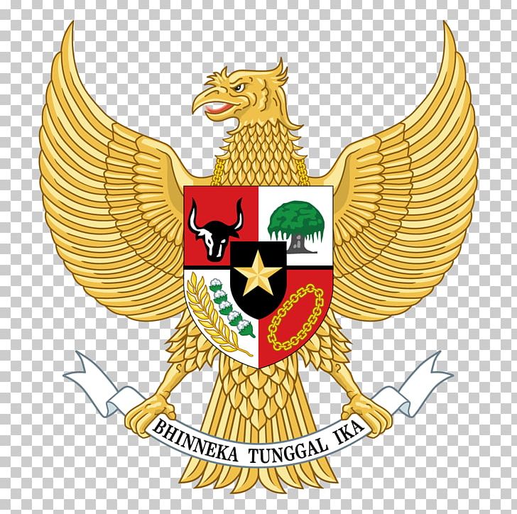 National Emblem Of Indonesia Garuda Pancasila PNG, Clipart, Bird, Coat Of Arms, Crest, Emblem, Flag Of Indonesia Free PNG Download