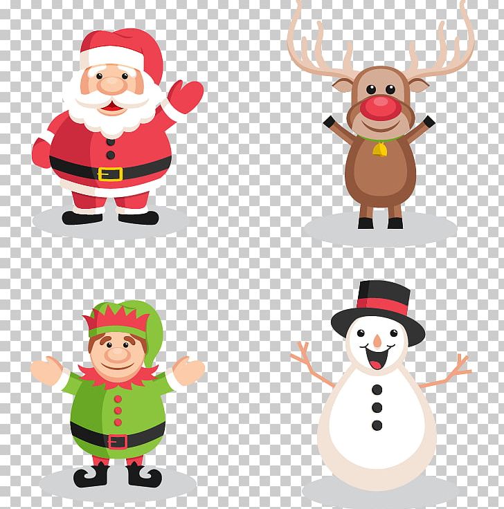 Santa Claus Reindeer Christmas Snowman PNG, Clipart, Cartoon Character, Christmas Decoration, Christmas Frame, Christmas Lights, Christmas Ornament Free PNG Download