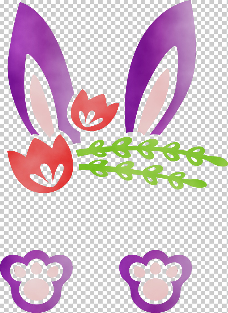 Purple Pink Violet Heart PNG, Clipart, Cute Rabbit, Easter Bunny, Easter Day, Heart, Paint Free PNG Download