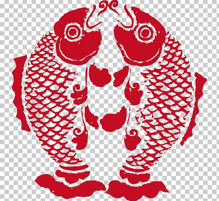 Chinese Paper Cutting Chinese New Year PNG, Clipart, Art, Black And White, Chinese New Year, Chinese Paper Cutting, Circle Free PNG Download