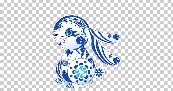 European Rabbit Chinese Zodiac Holz-Hase PNG, Clipart, Animals, Area, Art, Blue, Bunny Free PNG Download