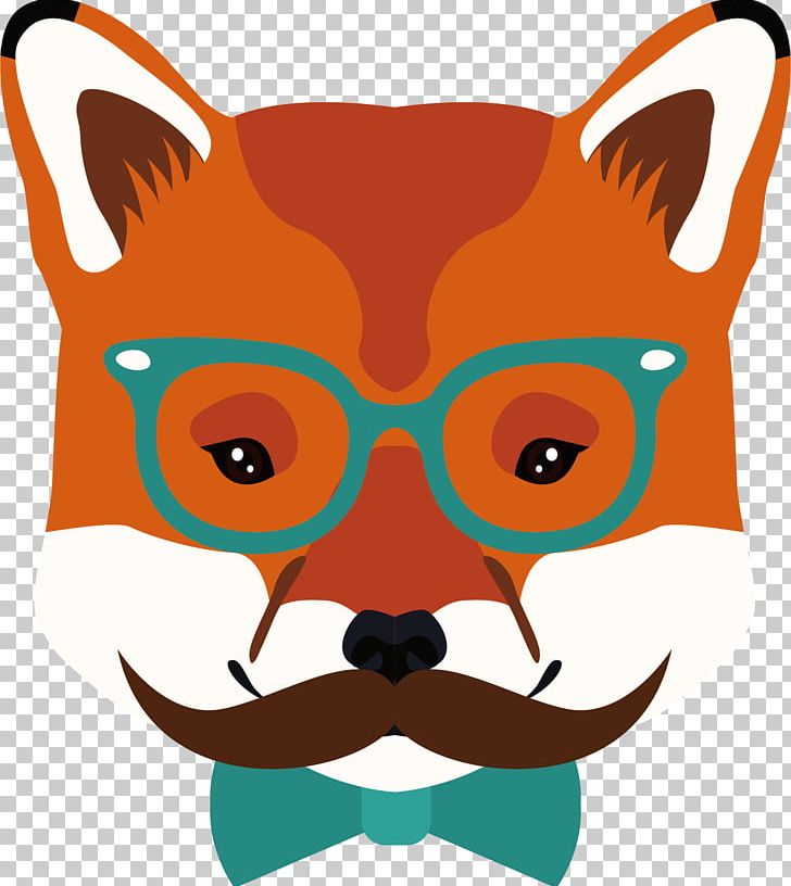 Hipster Fox Moustache Illustration PNG, Clipart, Animal, Animals, Carnivoran, Cartoon Alien, Cartoon Character Free PNG Download