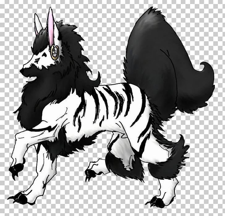 Canidae Horse Dog Demon Cartoon PNG, Clipart, Animals, Black And White, Canidae, Carnivoran, Cartoon Free PNG Download