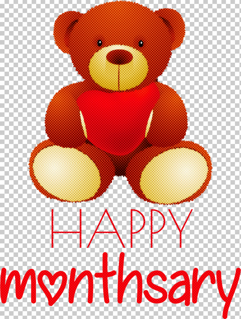 Happy Monthsary PNG, Clipart, Bears, Flower, Happy Monthsary, Meter, Snout Free PNG Download