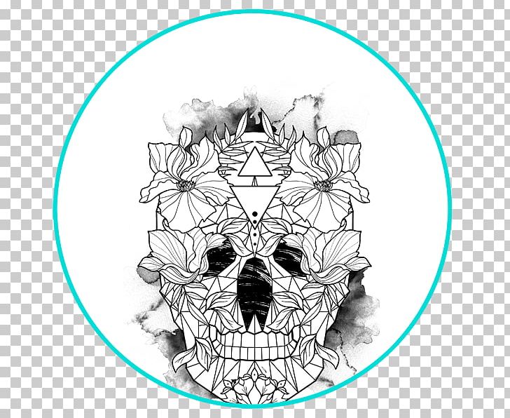 Drawing Symmetry Skull Visual Arts Illustration PNG, Clipart, Art, Black And White, Bone, Circle, Drawing Free PNG Download