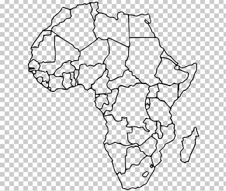 african countries map blank