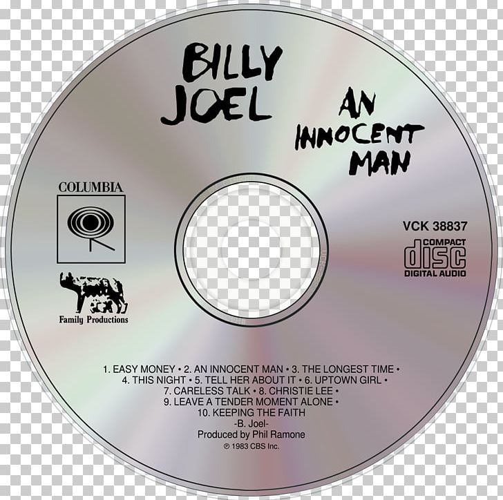 Compact Disc An Innocent Man Disk Portable Network Graphics PNG, Clipart, Billy Joel, Brand, Compact Disc, Data Storage Device, Disk Image Free PNG Download