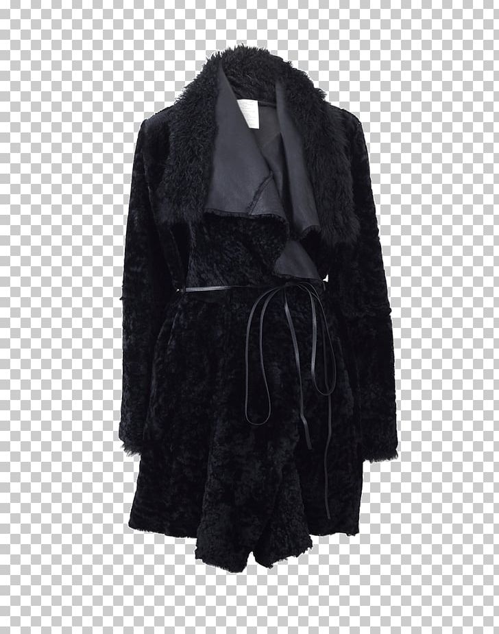 Fur Overcoat Black M PNG, Clipart, Black, Black M, Coat, Drape, Front Free PNG Download