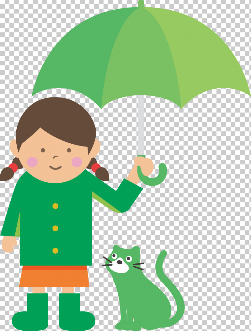Raining Day Raining Umbrella PNG, Clipart, Behavior, Cartoon, Character, Girl, Human Free PNG Download