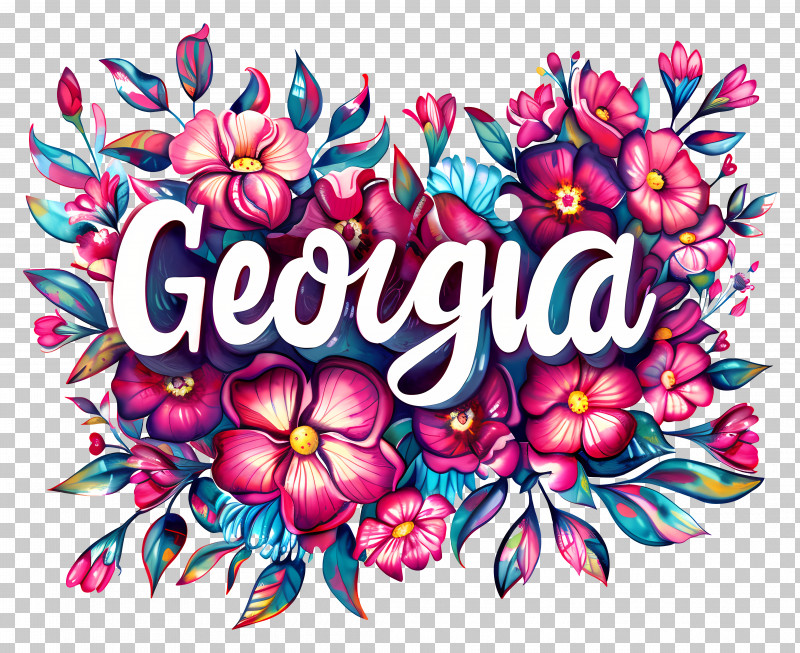 Georgia - Georgia Floral Design PNG