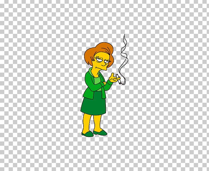Edna Krabappel Bart Simpson Principal Skinner Patty Bouvier Groundskeeper Willie PNG, Clipart, Area, Art, Cartoon, Character, Chief Wiggum Free PNG Download