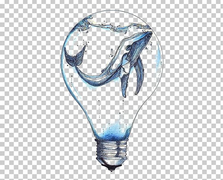 Incandescent Light Bulb Whale Drawing Tattoo PNG, Clipart, Abziehtattoo, Animals, Art, Blue Whale, Bulb Free PNG Download