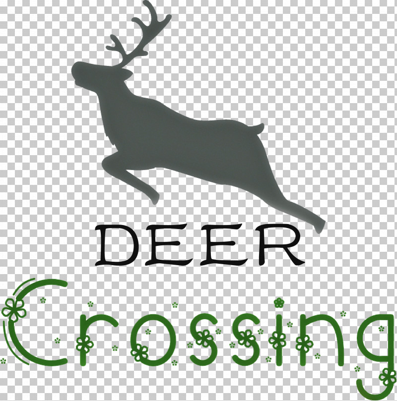 deer crossing sign black and white