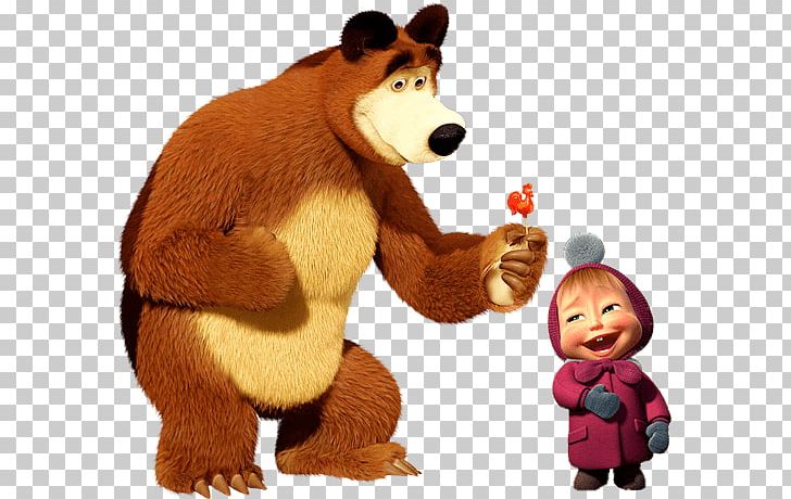 Bear Giving Masha Rooster Lolly PNG, Clipart, At The Movies, Cartoons, Masha And The Bear Free PNG Download