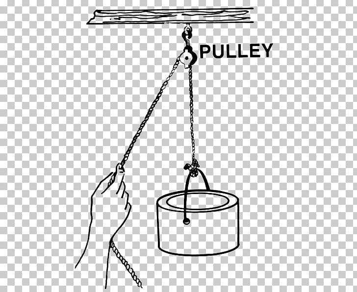 Pulley Rube Goldberg Machine Simple Machine Force PNG, Clipart, Angle, Area, Black And White, Force, Gear Free PNG Download