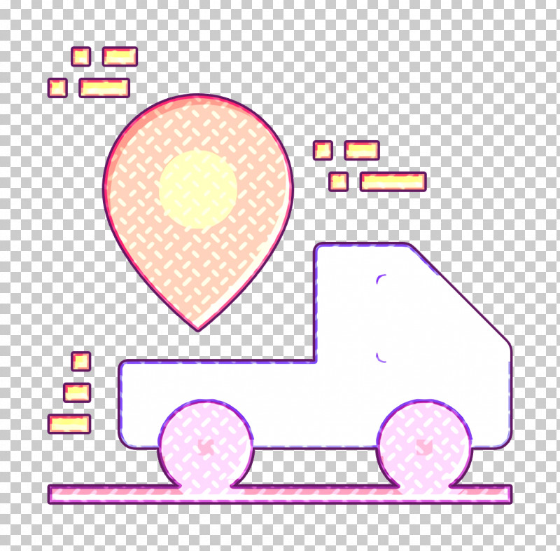 Truck Icon Navigation Icon PNG, Clipart, Circle, Navigation Icon, Symbol, Truck Icon, Violet Free PNG Download