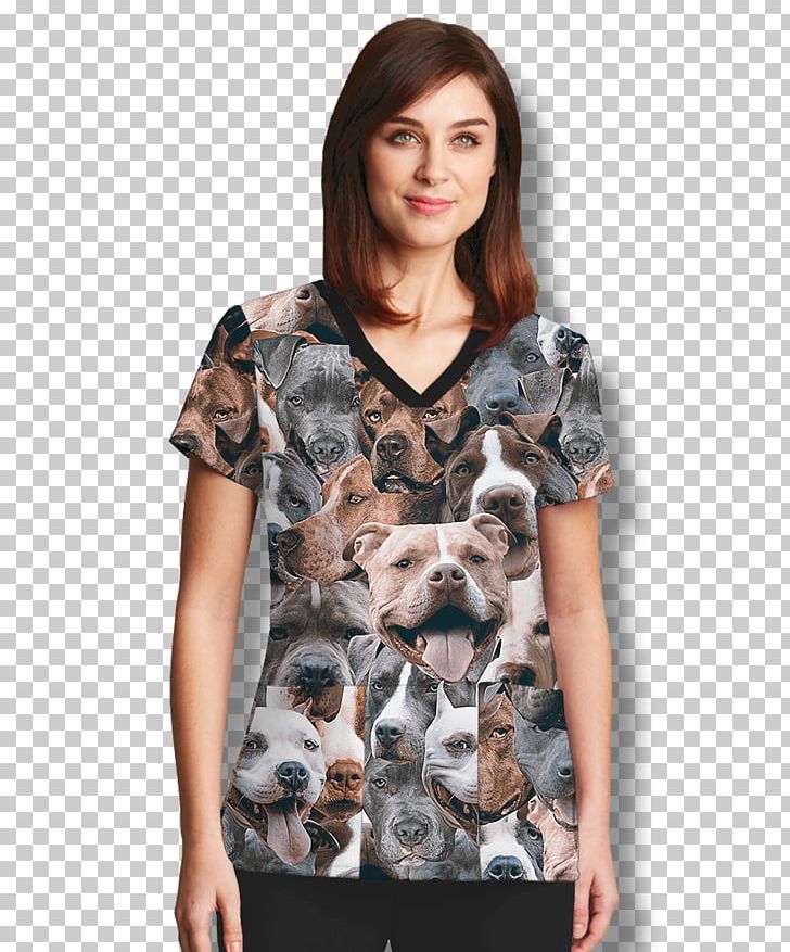 T-shirt Pit Bull Grey's Anatomy Scrubs Top PNG, Clipart, Blouse, Clothing, Collar, Day Dress, Dog Free PNG Download