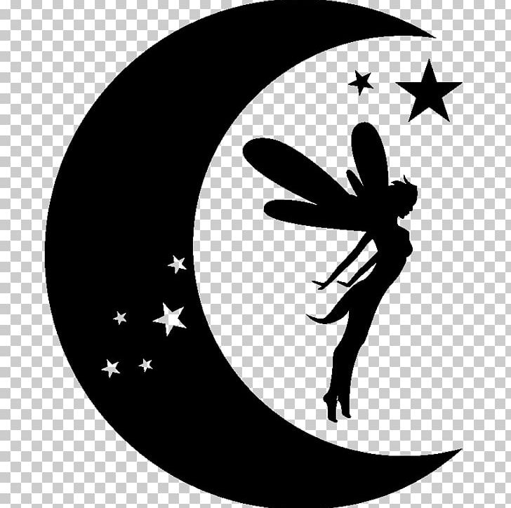 Wall Decal Sticker Fairy Nursery Bedroom PNG, Clipart, Bedroom, Black And White, Child, Circle, Computer Wallpaper Free PNG Download