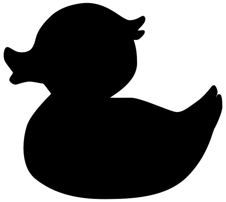 Donald Duck Rubber Duck Silhouette PNG, Clipart, Beak, Bird, Black And White, Clip Art, Donald Duck Free PNG Download