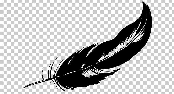 Feather Beak Pen Font PNG, Clipart, Beak, Bird, Black And White, Feather, Line Free PNG Download