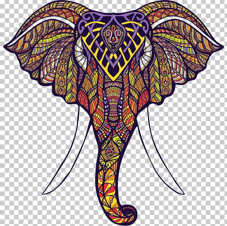 Elephantidae Coloring Animal Mandalas Drawing PNG, Clipart, Art, Asian Elephant, Butterfly, Can Stock Photo, Color Free PNG Download