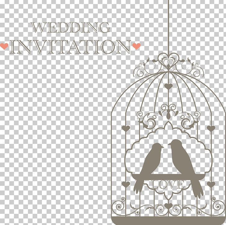 Lovebird Wedding Invitation Birdcage PNG, Clipart, Animals, Bird, Birdcage, Bird Cage, Cage Free PNG Download