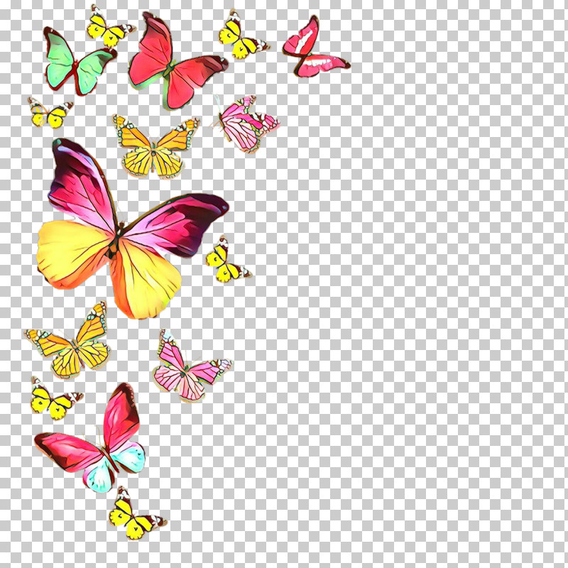 Butterfly Pink Moths And Butterflies Insect Pollinator PNG, Clipart, Butterfly, Heart, Insect, Moths And Butterflies, Pedicel Free PNG Download