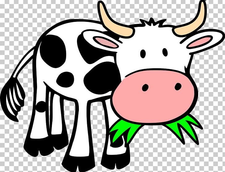 Holstein Friesian Cattle Calf Eating PNG, Clipart, Agriculture, Artwork, Black And White, Calf, Cartoon Free PNG Download
